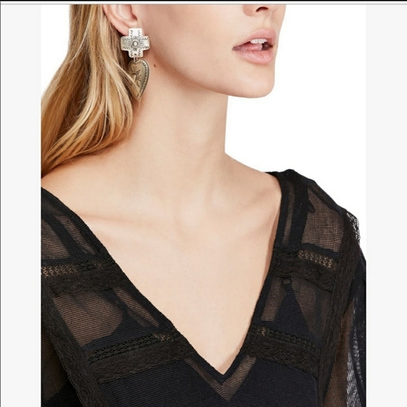 Free People Berline Mesh Trapeze Mini Dress - Picture 6 of 10